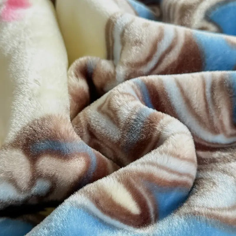 Plush Velvet Floral Blanket- the luxurious warmth and softness