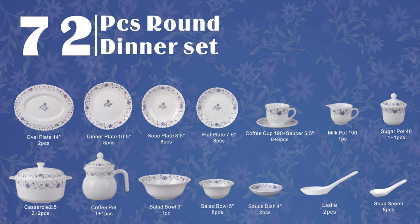 72 Piece Dinner Set