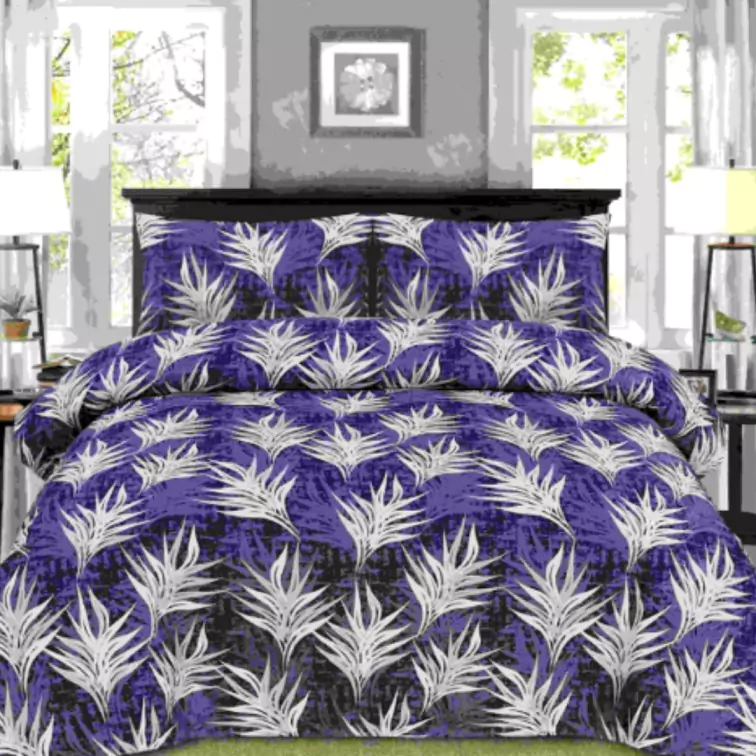 4-Piece Queen Size Bedsheet Set β Flat Sheet, Fitted Sheet & 2 Pillowcases |Modern & Classic Prints