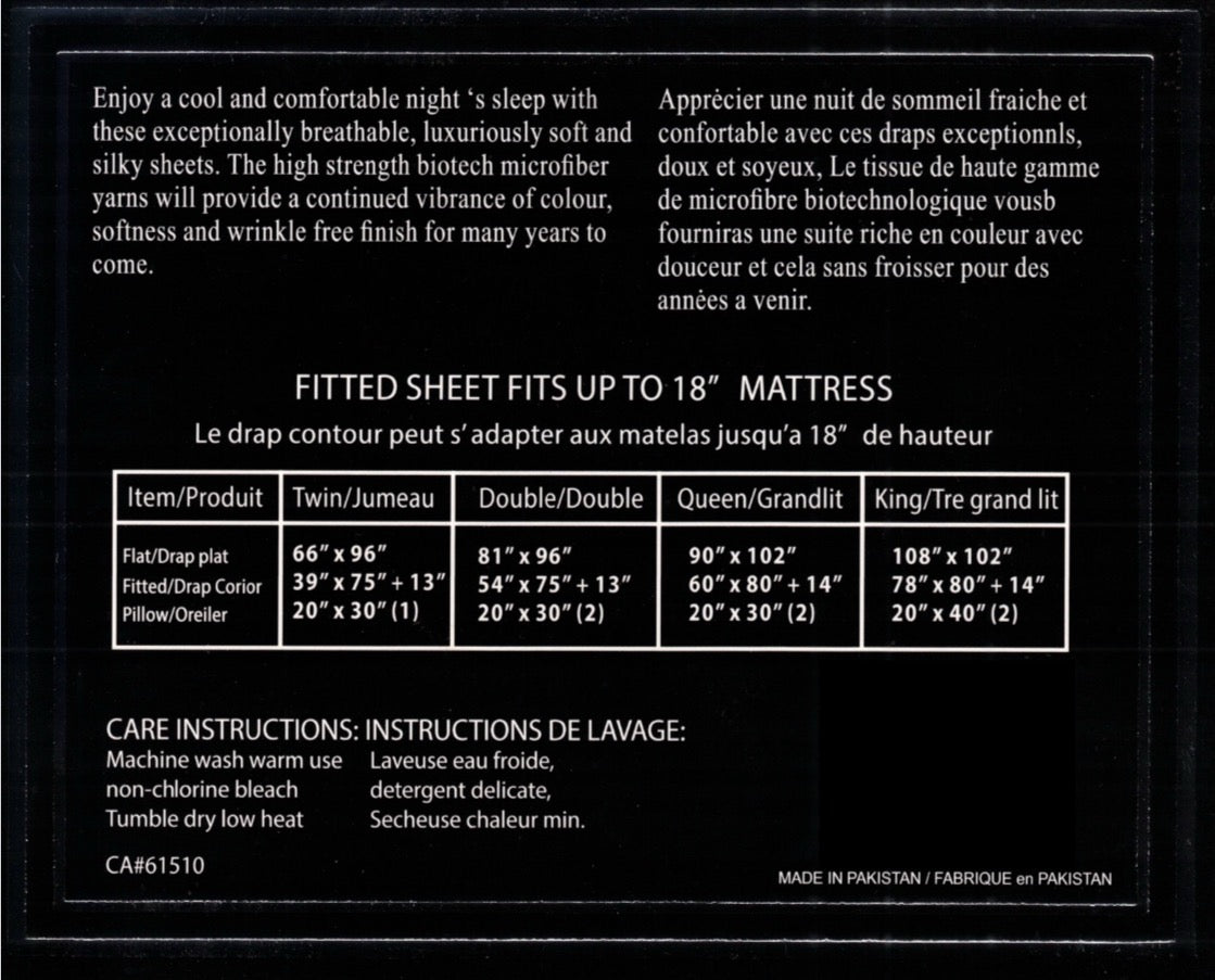 6 Piece Queen Bedsheet Set – 1 Fitted Sheet, 1 Flat Sheet & 4 Pillowcases | Premium Cotton | Multiple Elegant Designs