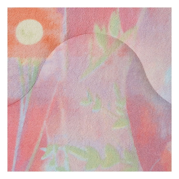 Pastel Abstract Fleece Winter Comforter Set – 3-Piece Ultra Soft Printed Comforter with Solid Pillowcases