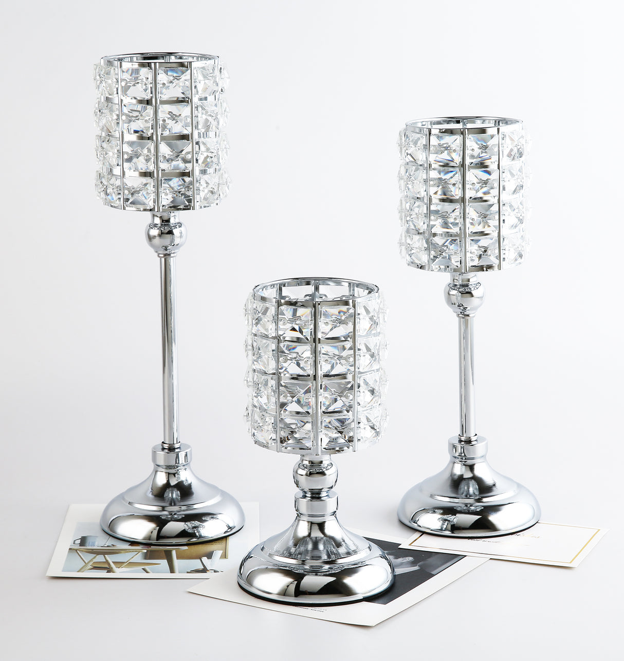 Shining Silver Candle Holder for Classy Home Ambience
