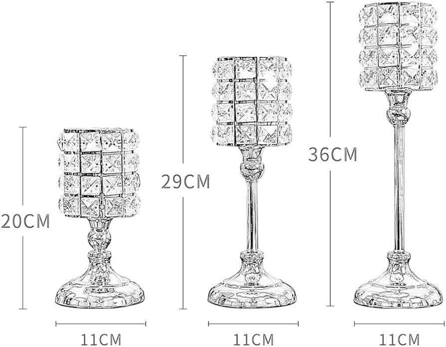 Shining Silver Candle Holder for Classy Home Ambience