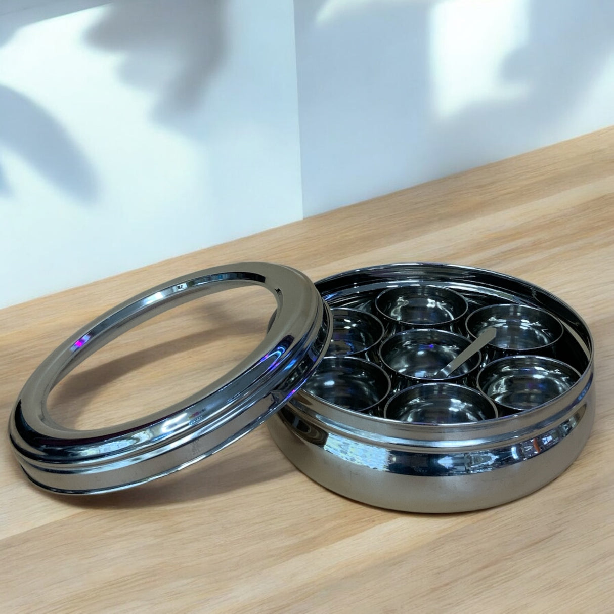 The Stylish Stainless Steel Masala Dabba