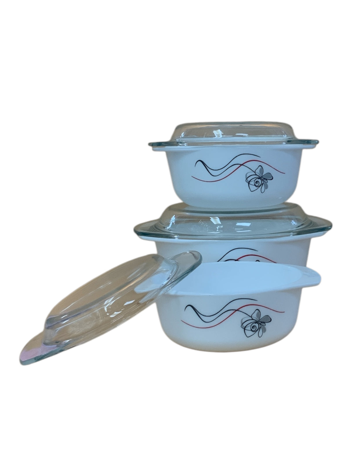 Classic 3-Piece Floral Serving Casserole Set β Hot Meals Made Easy