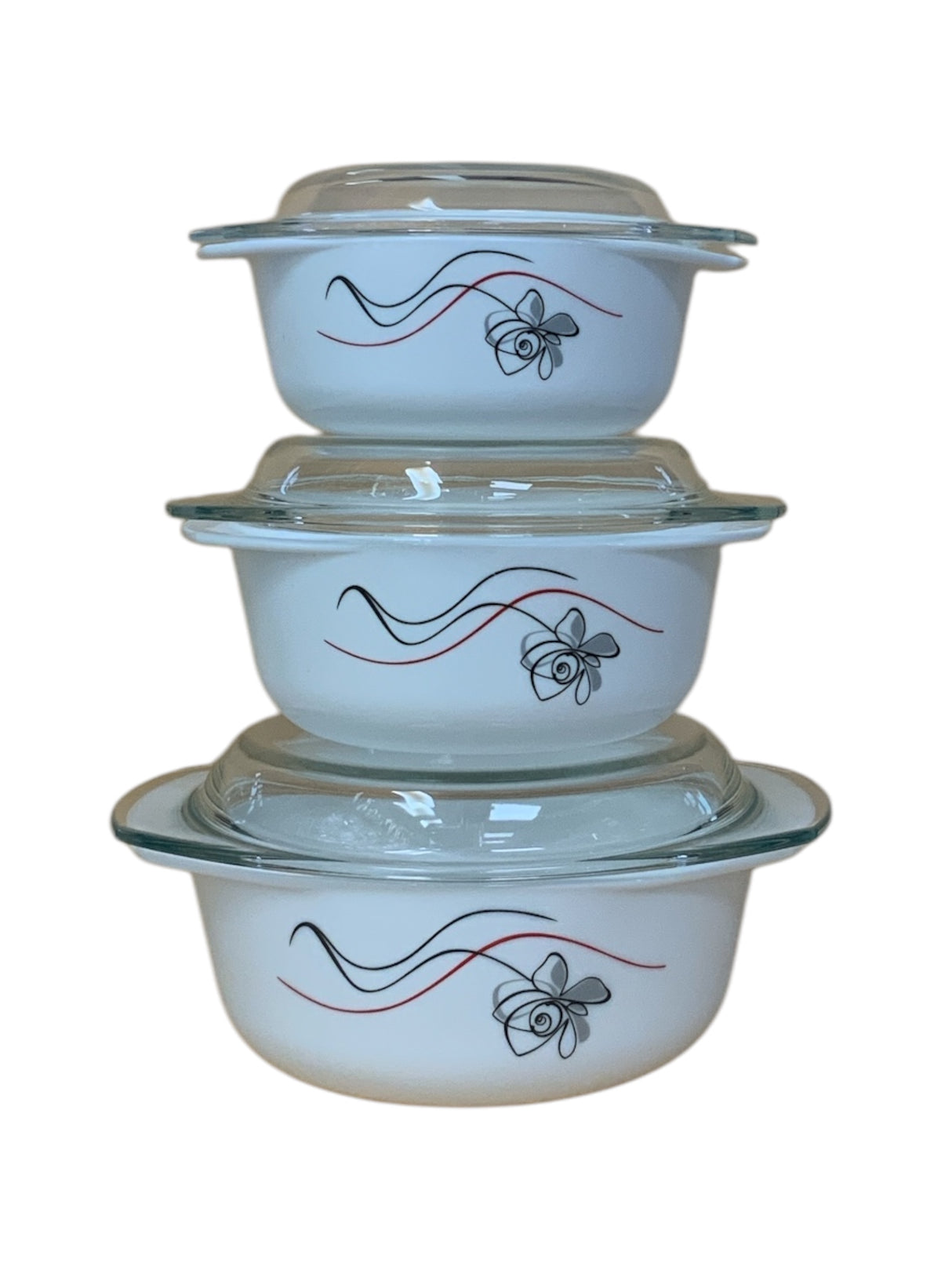 Classic 3-Piece Floral Serving Casserole Set β Hot Meals Made Easy