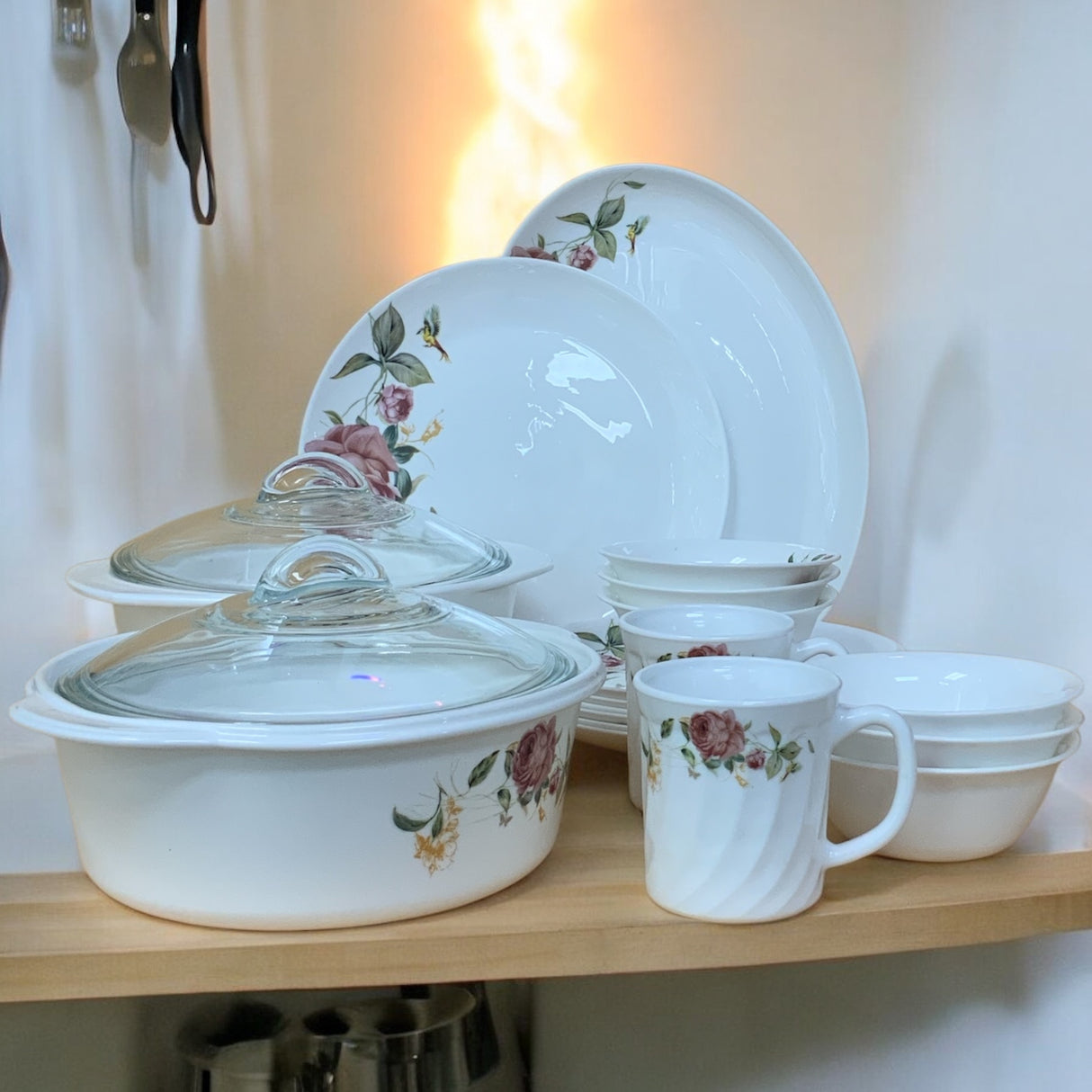 Luxury Floral 27-Piece Dinner Set – Stylish Family Dining