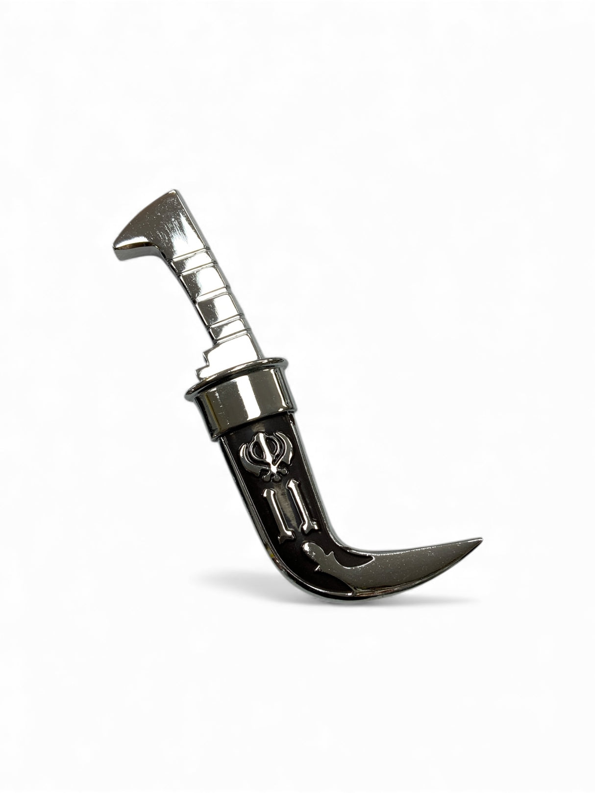 5.5-Inch Decorative Sikh Kirpan – Traditional Kirpan with Engraved Metal Handle and Curved Blade
