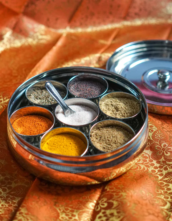 Small Container Stainless Steel Masala Dabba Box Spice Container