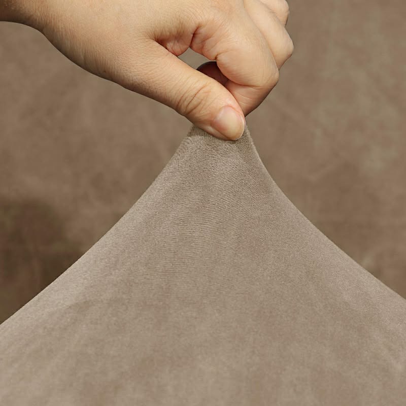 Beige Stretch Sofa Cover Set (1+2+3 Seater) – Soft Elastic Slipcovers – Washable Anti-Slip Couch Covers for Living Room