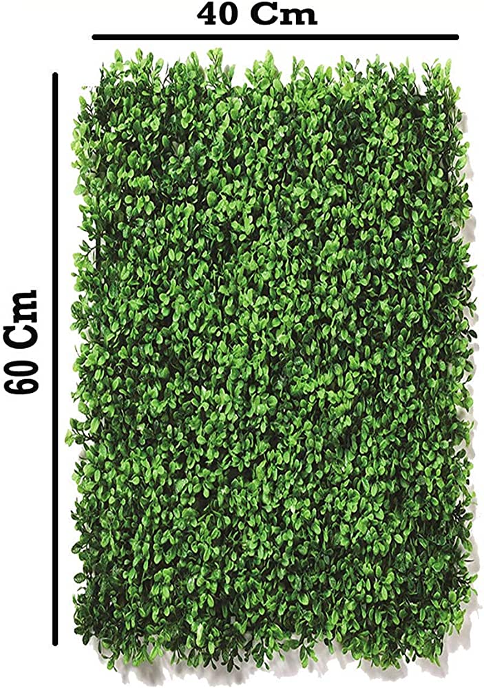 Fake Grass Wall Panel, Outdoor Topiary Hedge Plant,UV Protected Privacy Screen,Garden Fence Backyard