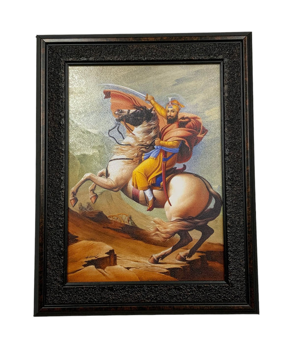 Guru Gobind Singh Ji Photo 7X9 inches with Stand
