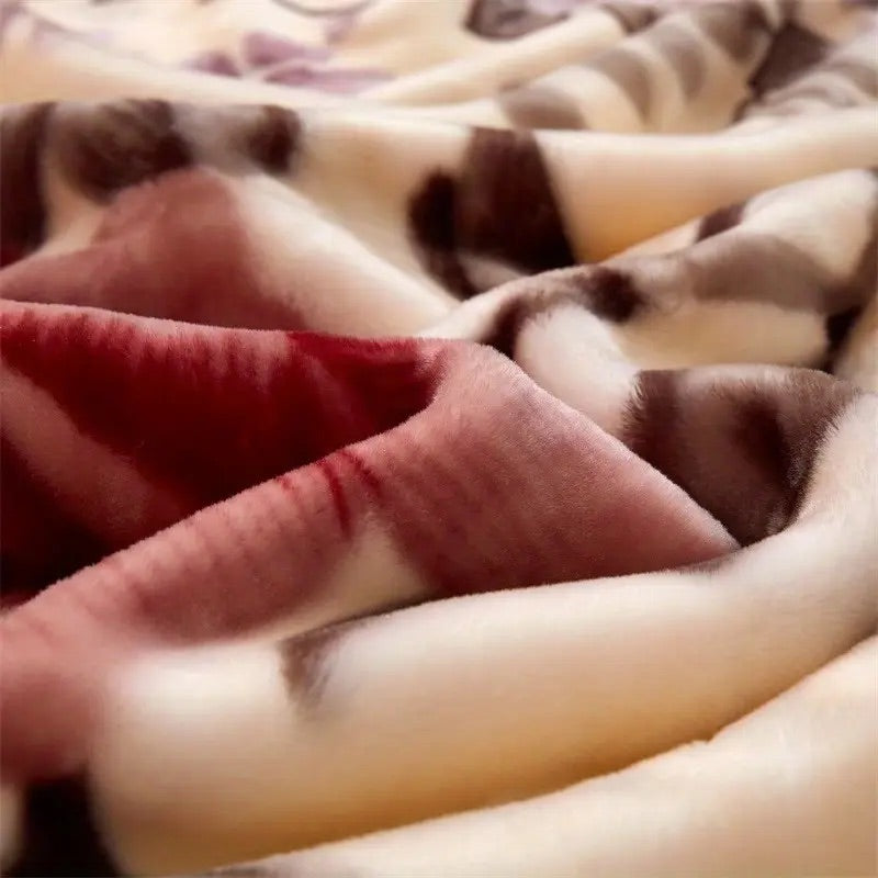 Premium Floral Velvet Blanket – Luxurious, Cozy, and Stylish