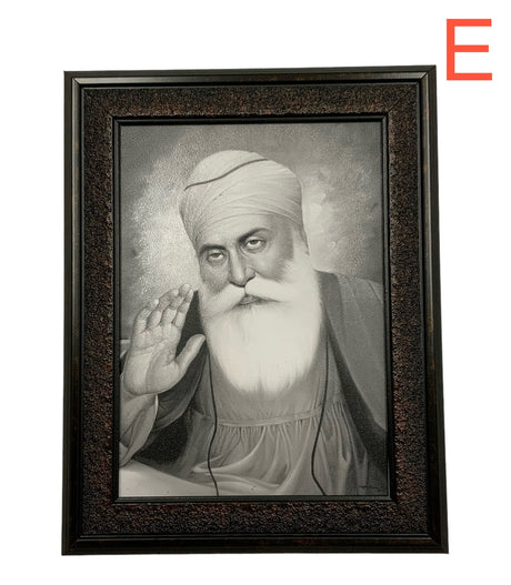 Guru Nanak Dev Ji Photo Frame 7X9 inches with Stand