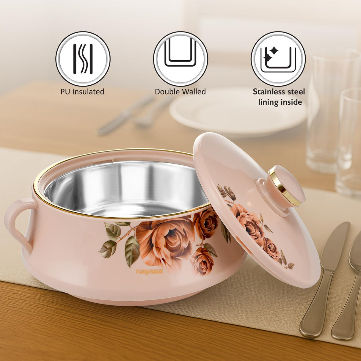 Larenzo Luxury Casserole Dish – Hot & Fresh Meals Every Time
