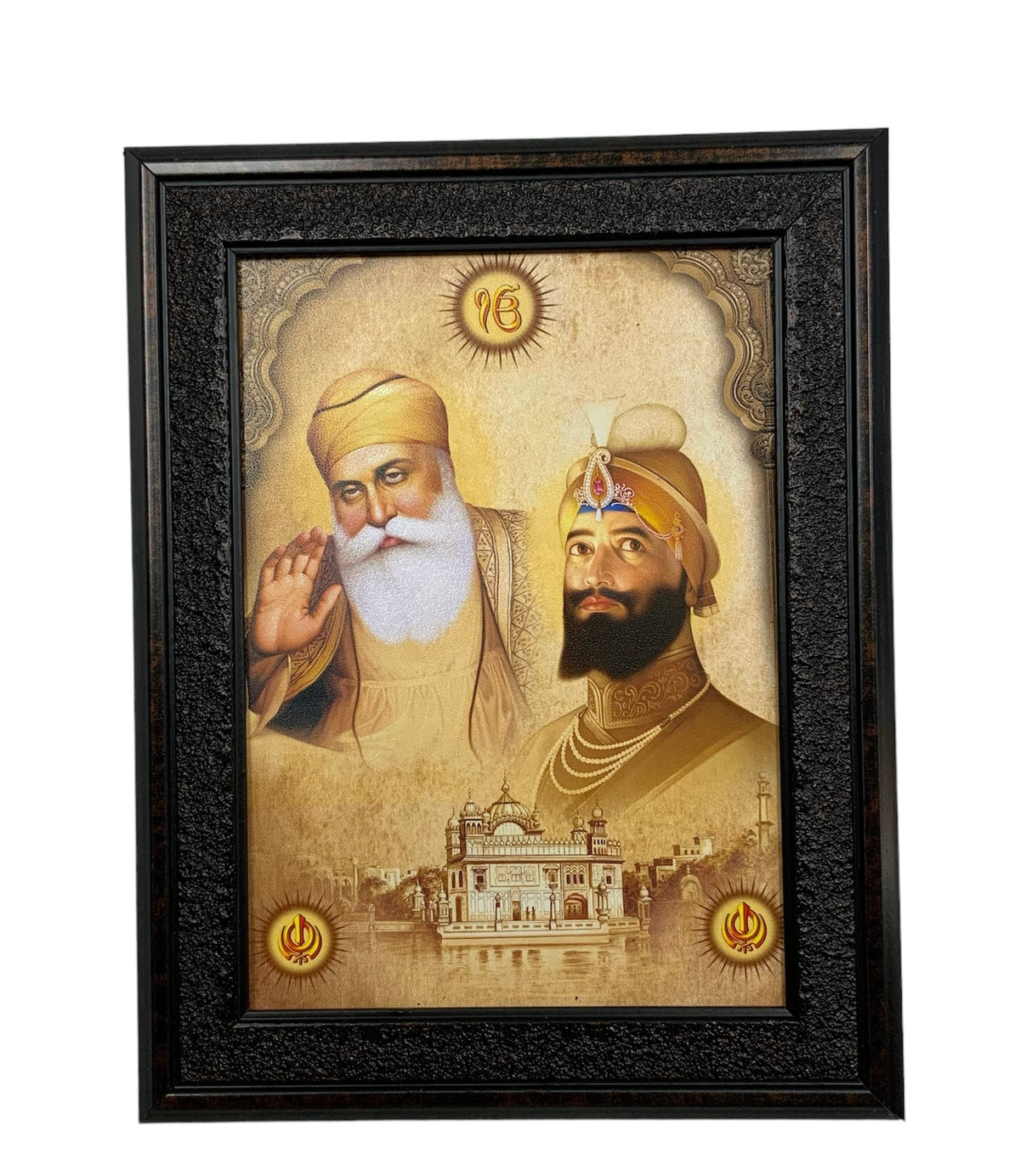 Guru Nanak Dev Ji and Gobind Singh Ji Photo (7X9 inches)