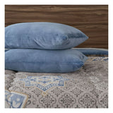 King Size Fleece Comforter Set 205x220 cm – Ultra-Soft Plush Bedding with 2 Pillowcases (50x70 cm), Elegant Pattern Design