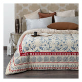 King Size Fleece Comforter Set 220x230 cm – Ultra-Soft Plush Bedding with 2 Pillowcases (50x70 cm), Elegant Pattern Design