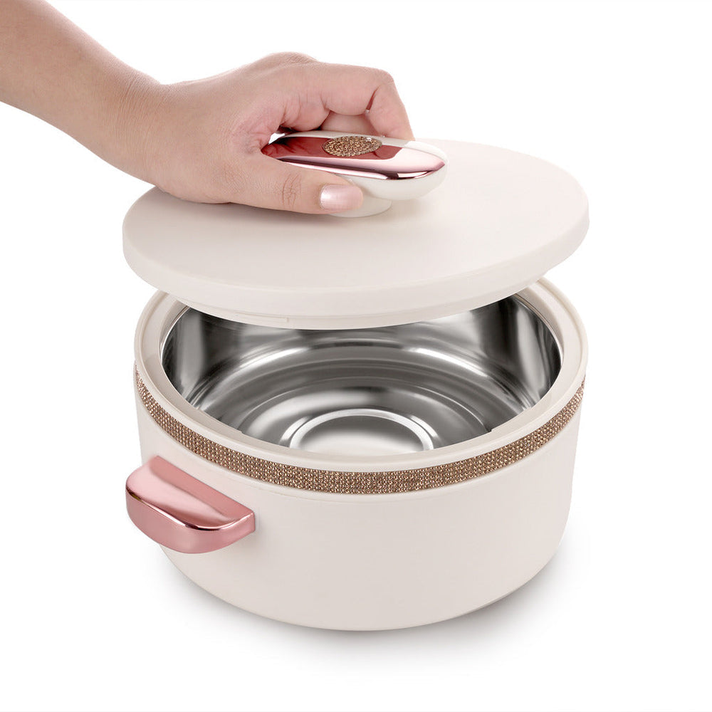 Nayasa Sapphire Casserole – Elegant Insulated Serving Pot with Lid for Hot & Fresh Meals