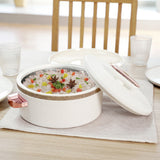 Nayasa Sapphire Casserole – Elegant Insulated Serving Pot with Lid for Hot & Fresh Meals