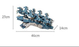 Elegant Running Horses Figurine for Home Decor