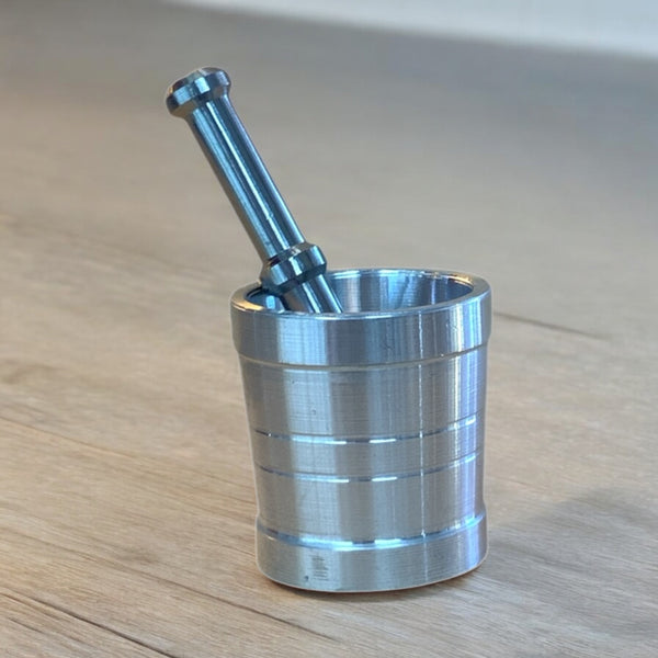 Aluminum pestle mortal 8.5 cm length
