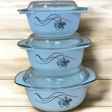 Classic 3-Piece Floral Serving Casserole Set – Hot Meals Made Easy
