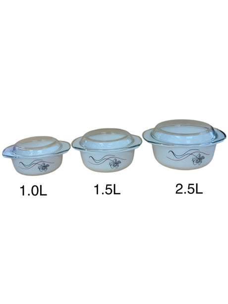 Classic 3-Piece Floral Serving Casserole Set – Hot Meals Made Easy