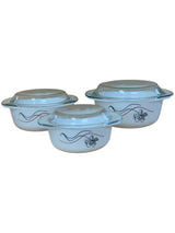Classic 3-Piece Floral Serving Casserole Set – Hot Meals Made Easy