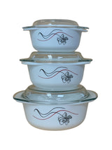 Classic 3-Piece Floral Serving Casserole Set – Hot Meals Made Easy
