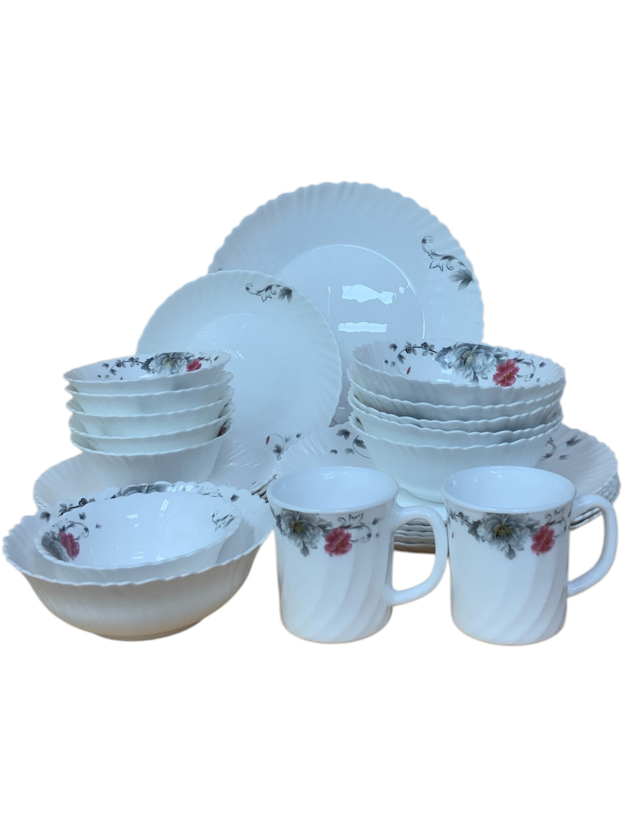 Complete 30-Piece Floral Dinner Set – Everyday to Special Occasions