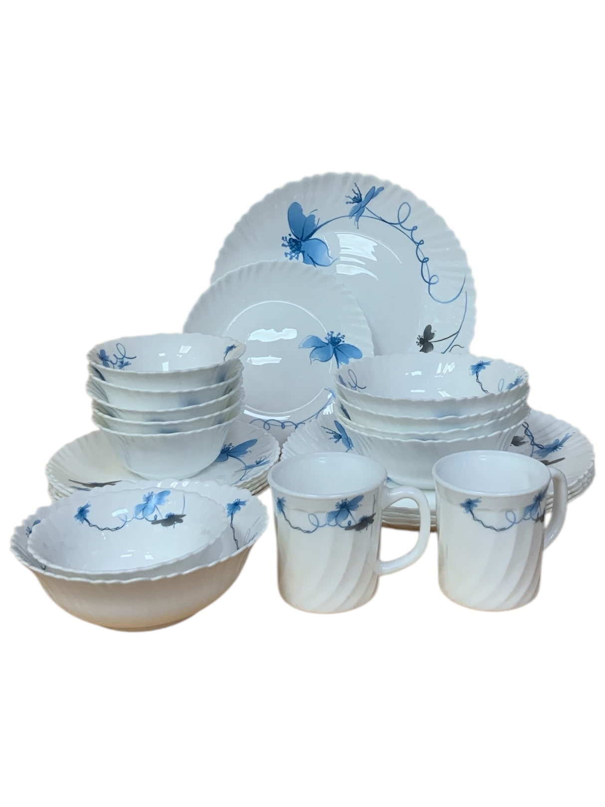 Luxury 30-Piece Floral Dinner Set – Stylish Dining for Families & Guests