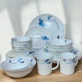 Luxury 30-Piece Floral Dinner Set – Stylish Dining for Families & Guests