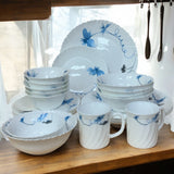 Luxury 30-Piece Floral Dinner Set – Stylish Dining for Families & Guests