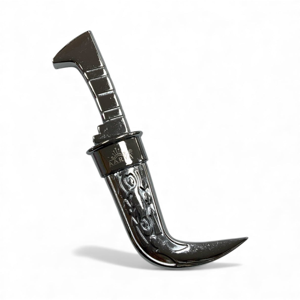 5.5-Inch Decorative Sikh Kirpan – Traditional Kirpan with Engraved Metal Handle and Curved Blade