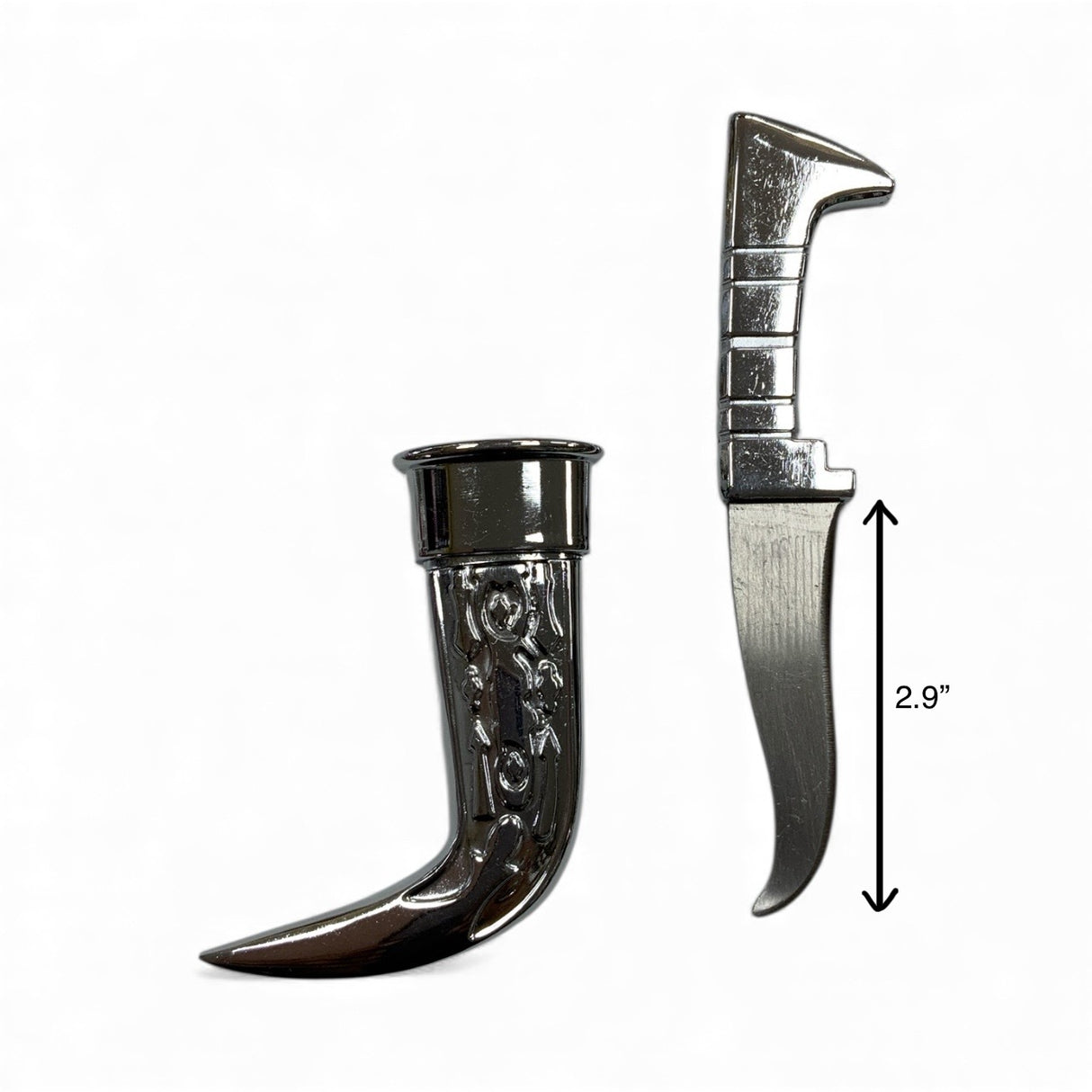 5.5-Inch Decorative Sikh Kirpan – Traditional Kirpan with Engraved Metal Handle and Curved Blade