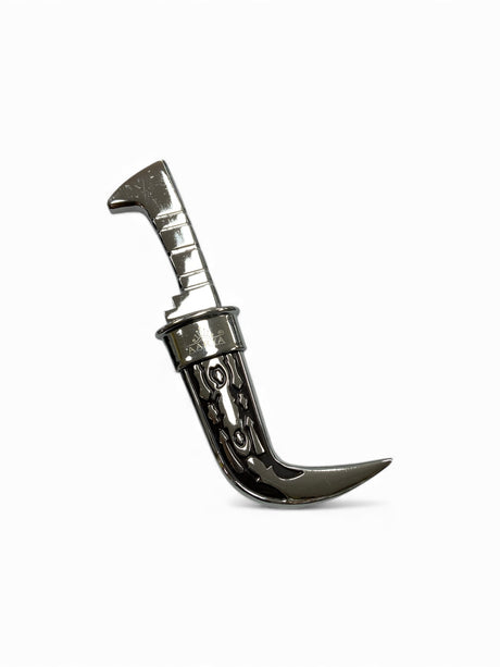 5.5-Inch Decorative Sikh Kirpan – Traditional Kirpan with Engraved Metal Handle and Curved Blade