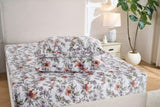 Fleece Flannel Bedsheet Set – Ultra Soft Floral Print | King, Queen & Twin Sizes | Deep Pocket Fitted Sheet