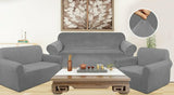 Premium Stretch Sofa Cover Set (1+2+3 Seater) – Soft Elastic Slipcovers for Living Room Furniture Protection – Washable & Anti-Slip Couch Covers