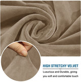 Beige Stretch Sofa Cover Set (1+2+3 Seater) – Soft Elastic Slipcovers – Washable Anti-Slip Couch Covers for Living Room