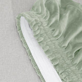 Sage Green Stretch Sofa Cover Set (1+2+3 Seater) – Soft Elastic Couch Covers – Washable, Anti-Slip Furniture Protector