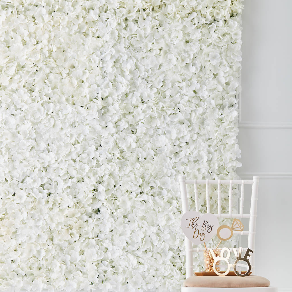White Flower Panels for Backdrop
